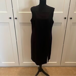 Vintage Virgo Elegant Black Sleeveless Midi Dress